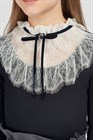 Блуза комбинированная с кружевом - фото 16768
